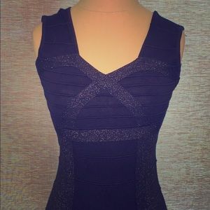 Forever 21 Navy Knit Bandage Dress Medium